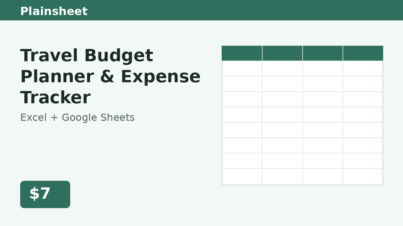 Travel Budget Planner & Expense Tracker preview